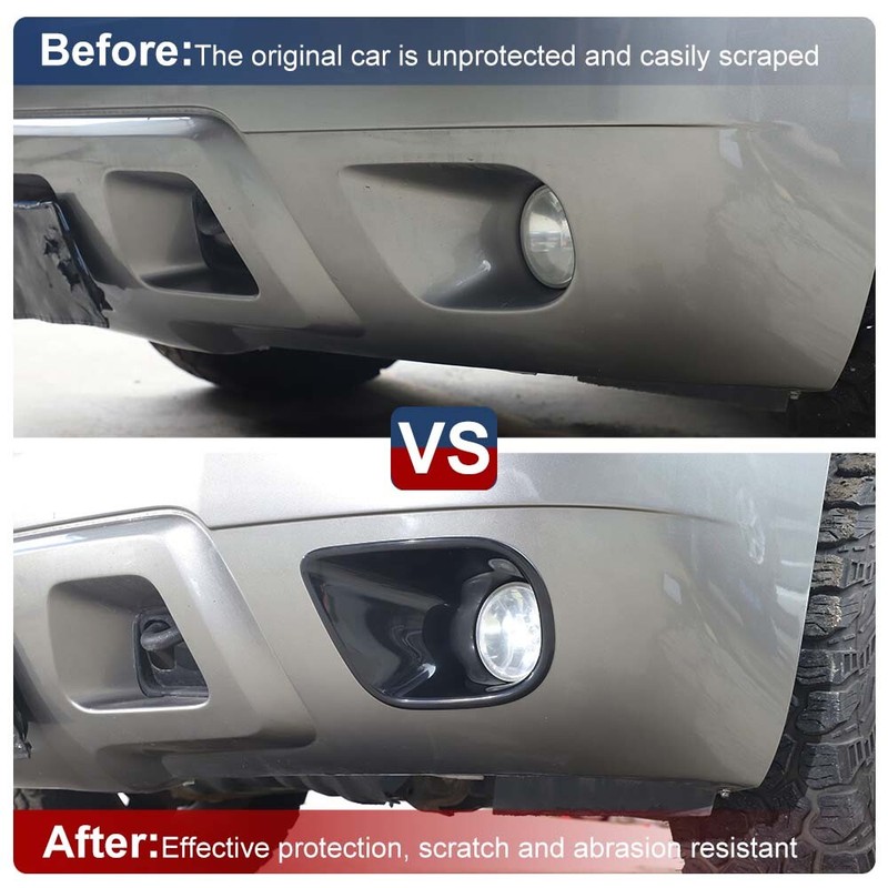 Black Front Light Lamp Trim Covers Ring For Chevrolet Avalanche & Tahoe 2007-13 gallery