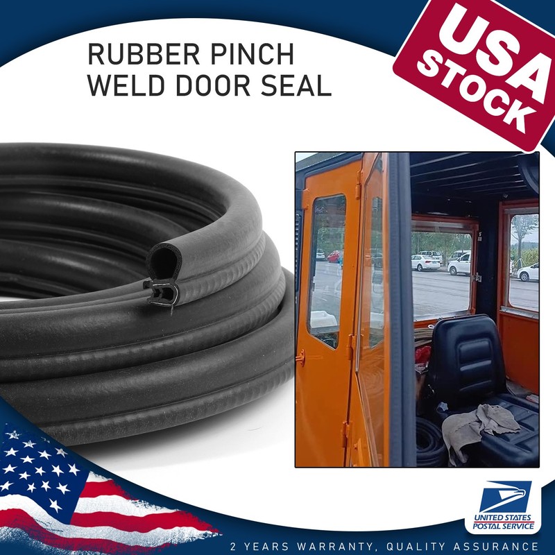 20Ft Car Door Rubber Edge Trim Seal Strip Gasket with Side Bulb-Easy to Install
