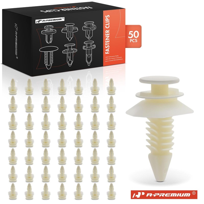 A-Premium 50Pcs Nylon Interior Door Trim Panel Retainer Clip for Chevy GMC K1500