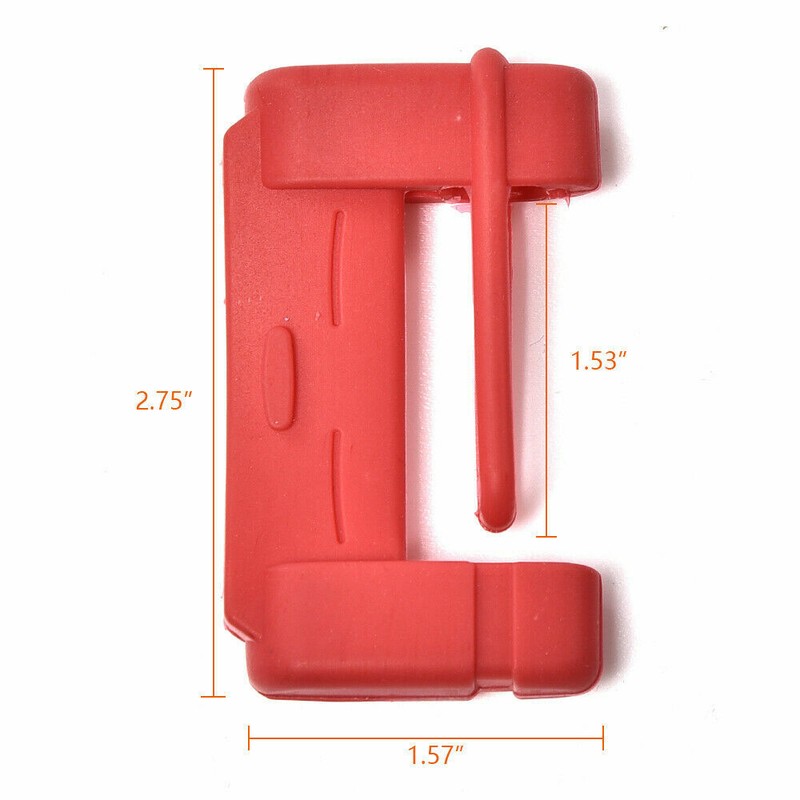 2pc Car SUV Seat Belt Buckle Clip Silicone Anti-Scratch Cover Safety Accessories gallery