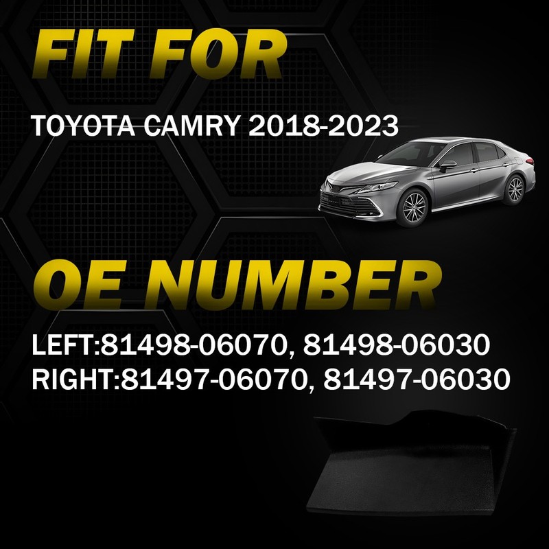 2x Rear Tail Light Combination Access Cover Trunk Trim For Toyota Camry 18-23 D gallery