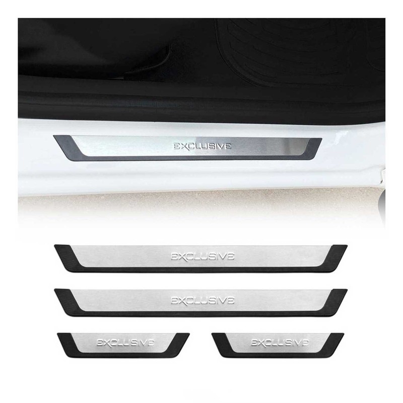 Door Sill Scuff Plate Guard for Volvo XC40 XC60 XC70 Exclusive Stainless Steel