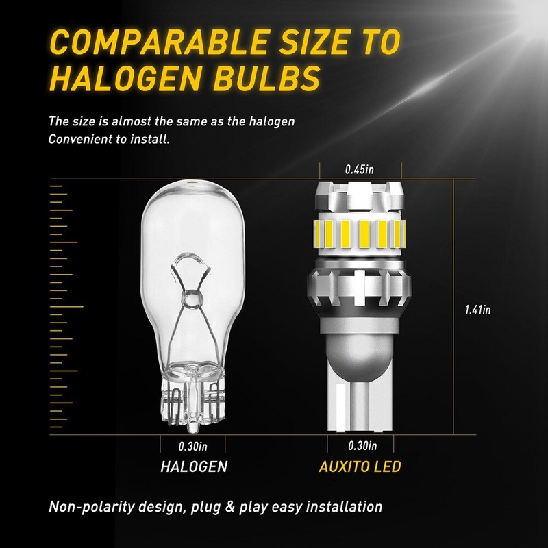 AUXITO 921 912 T15 LED Reverse Light Backup Bulb 6000K Super Bright White CANBUS gallery