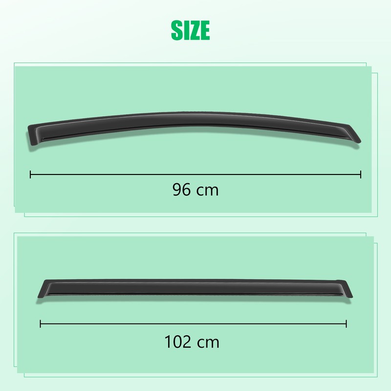 Window Deflectors For 2011-2020 Toyota Sienna Rain Guards Window Visors Acrylic gallery