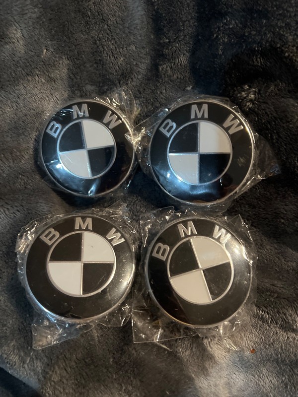 4 PCS 68mm Black Wheel Center Hub Caps Logo Badge Emblem Rim Hubcaps Emblem