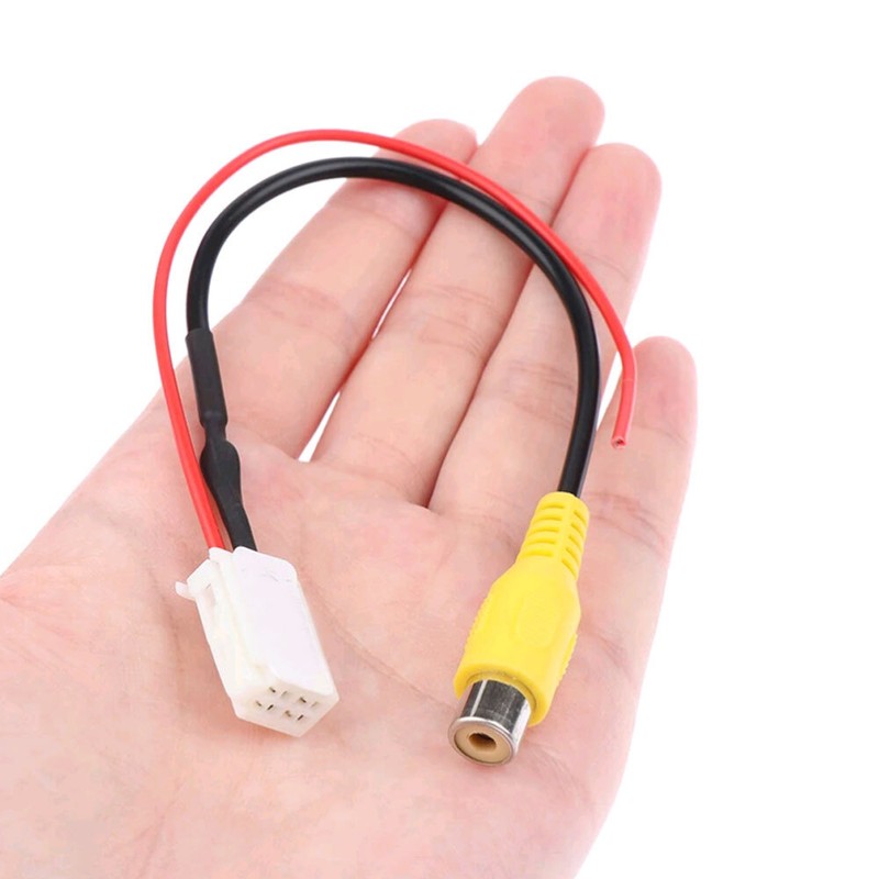 4 Pin Male Connector Radio Reverse Camera RCA Plug Cable Adapter Fits For Toyota