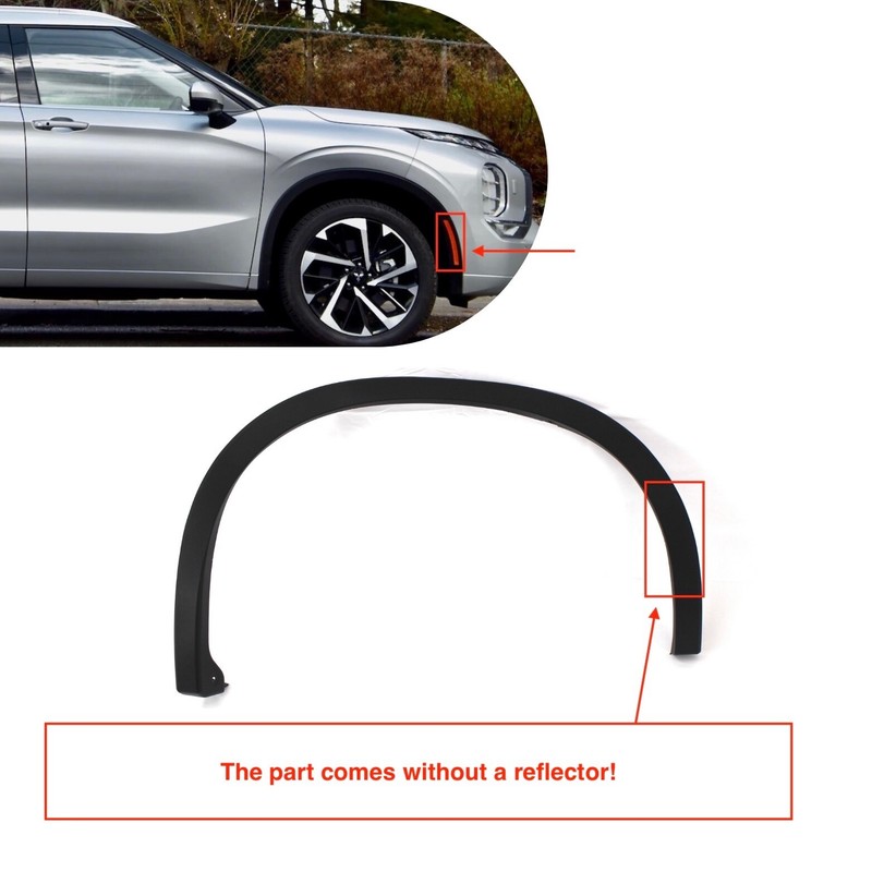 for 2022- 24 Outlander front bumper cover grille fender trim fog bezel 15pc set gallery