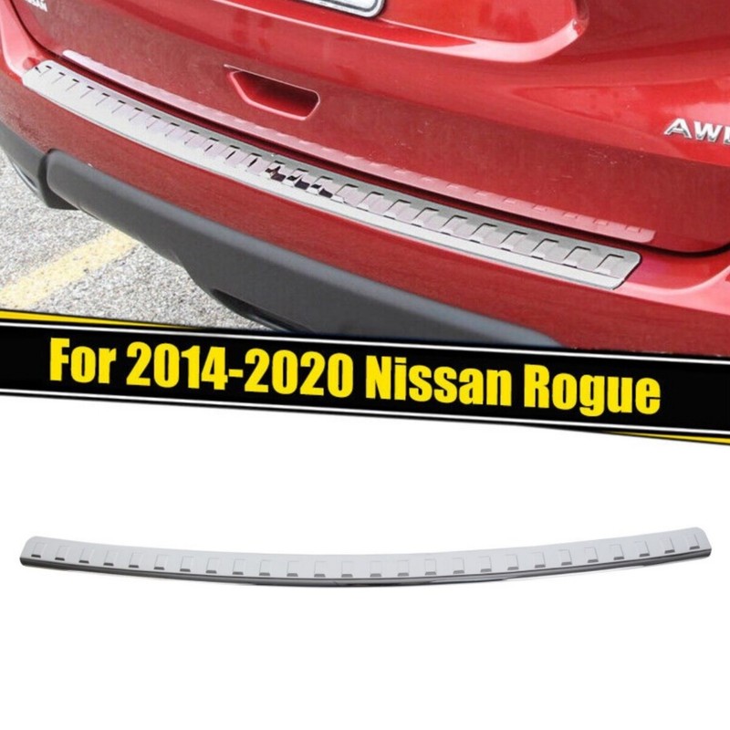 For 2014-2020 Nissan Rogue Rear Bumper Guard Chrome Protector Cover Replacement