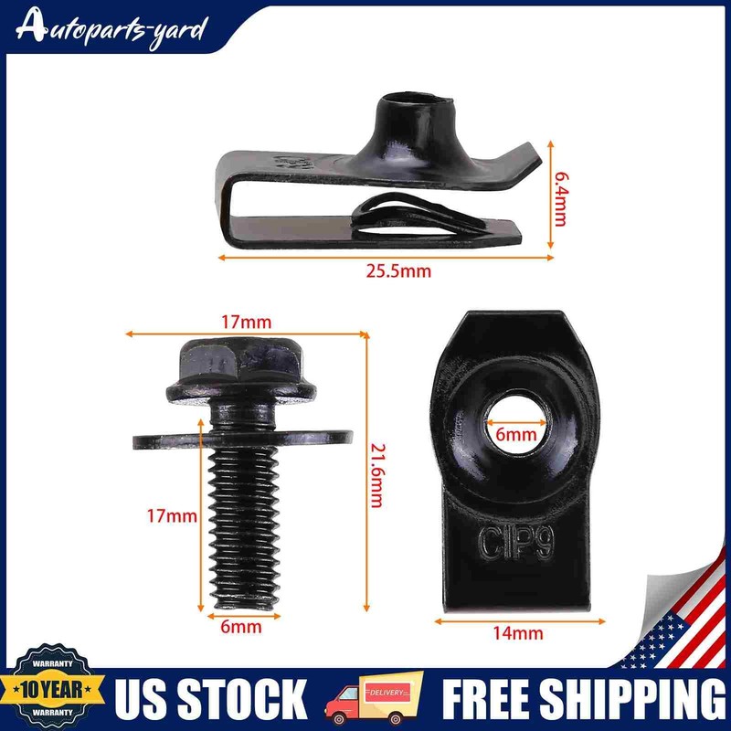 35Pcs Fastener Clip Fit For Honda And Most Of Car Models US Stock gallery
