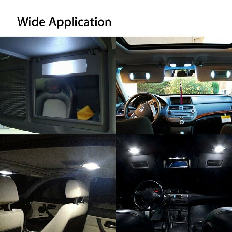 28x White LED Interior Package Kit For T10 31 36mm Map Dome License Plate Lights gallery