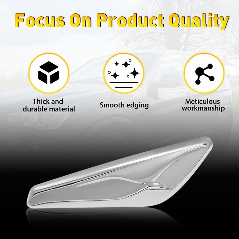 Chrome Front Right Side Fender Trim Finisher Fit for 2015-2017 BMW X3 X4 F25 F26 gallery
