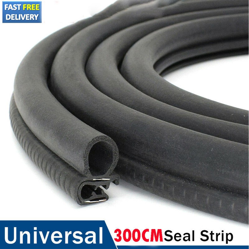 10ft U Shape Seal Rubber Car Doorge Guard Trim Molding Protectors Strip Black