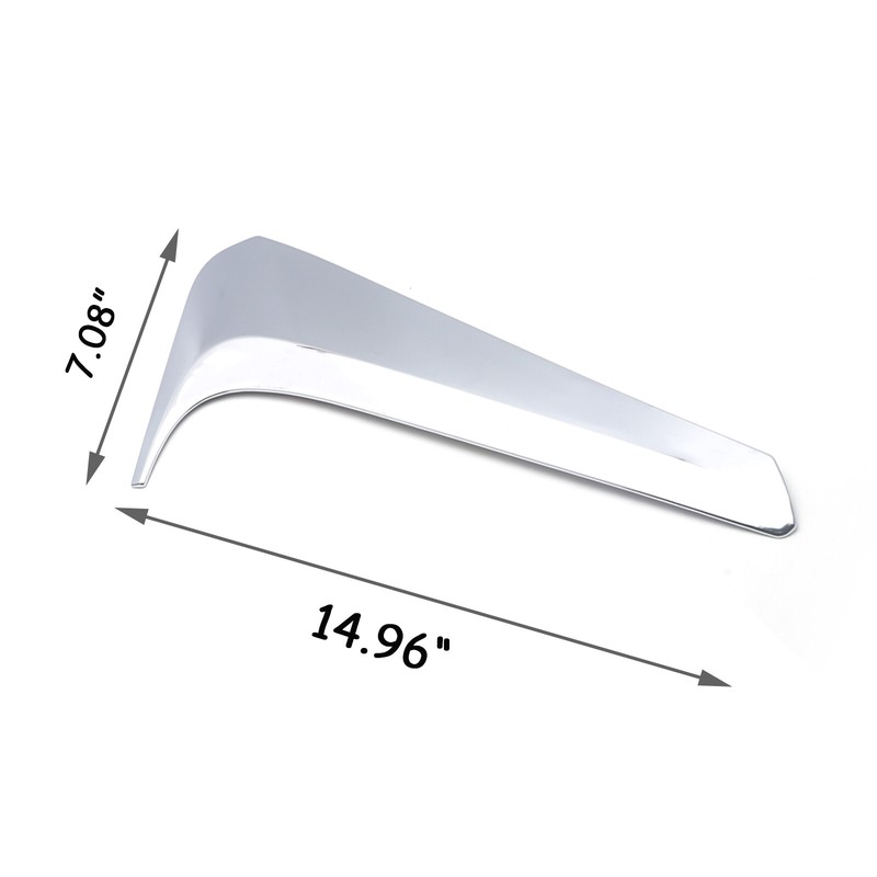 Chrome Rear Window Side Spoiler Wing Cover Trims For Toyota Highlander 2014-2019 gallery