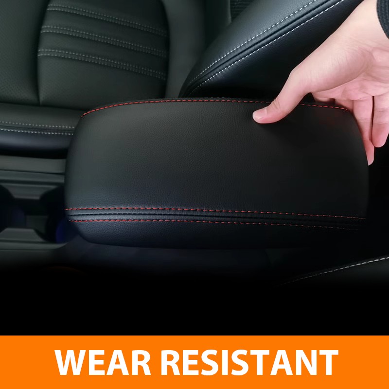 For 2014-2018 Toyota Corolla Black Interior Armrest Box PU Leather Pad Cover NEW gallery