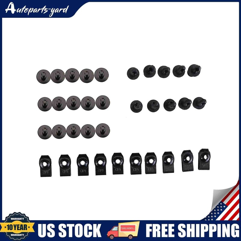 35Pcs Fastener Clip Fit For Honda And Most Of Car Models US Stock gallery