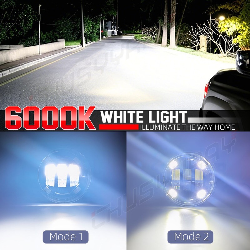 White Front Bumper LED Fog Lights Assembly For TOYOTA SIENNA 2011-2020 gallery