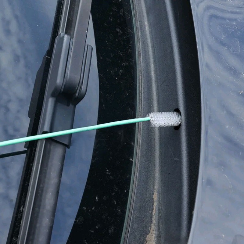 Car Drain Cleaner Flexible Scupper Clean Brush Tool Wiper Wheel Sunroof Dredge gallery