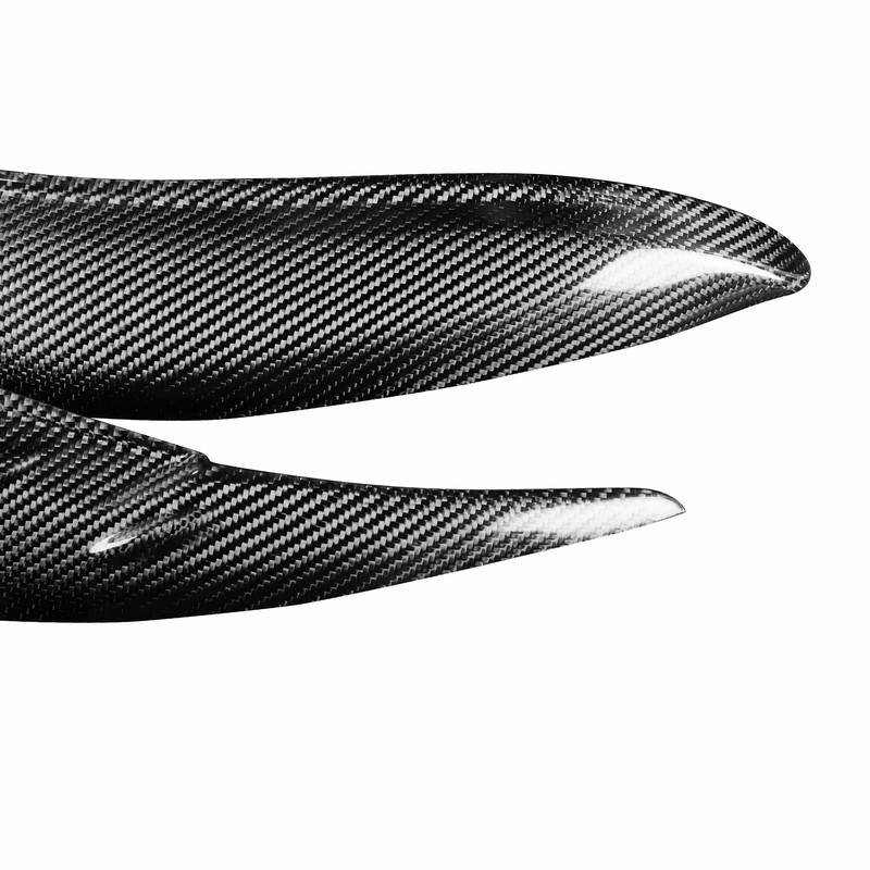 2X For Toyota Sienna Carbon Fiber Headlight Eyebrow Eyelid Cover Trim 2011-2020 gallery