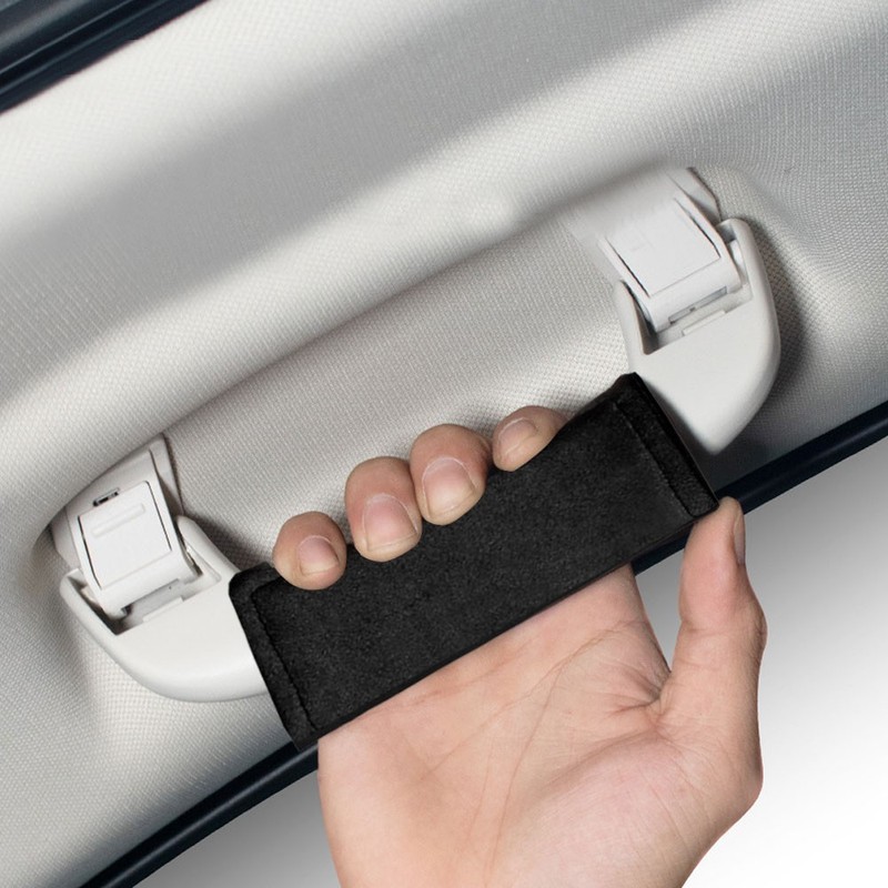 Black Car Door Handle Cover Roof Handrail Armrest Handle Protector Accessories gallery
