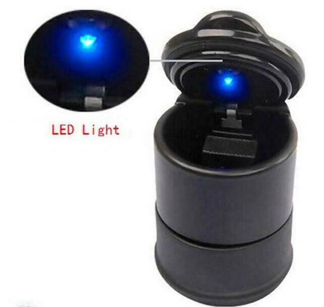 Smokeless Easy Clean Car Ashtray, LED light Illuminated Ash Bin Safety Ash Tray gallery