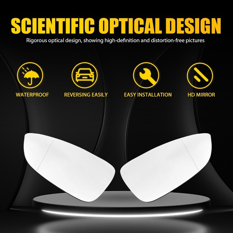 Left Right Heated Blind Spot Mirror Glass for Volkswagen Eos Passat 09-16 2-10X gallery