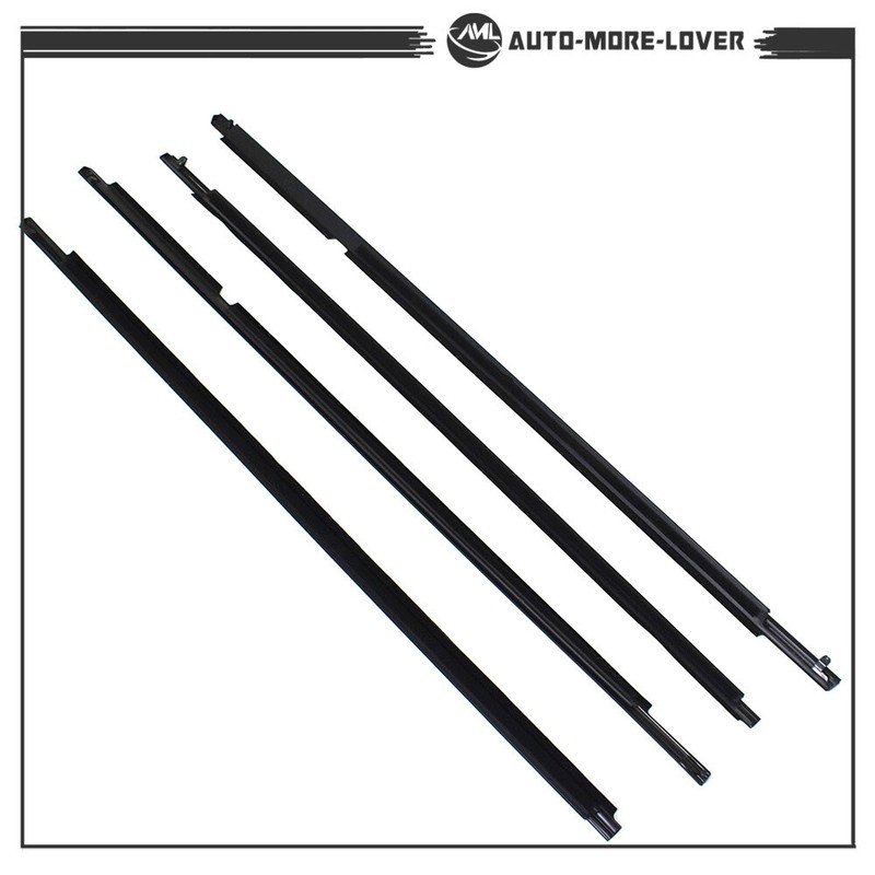 Weatherstrip Window Molding Trim Seal Belt For Toyota Highlander 2008-10 4pcs gallery