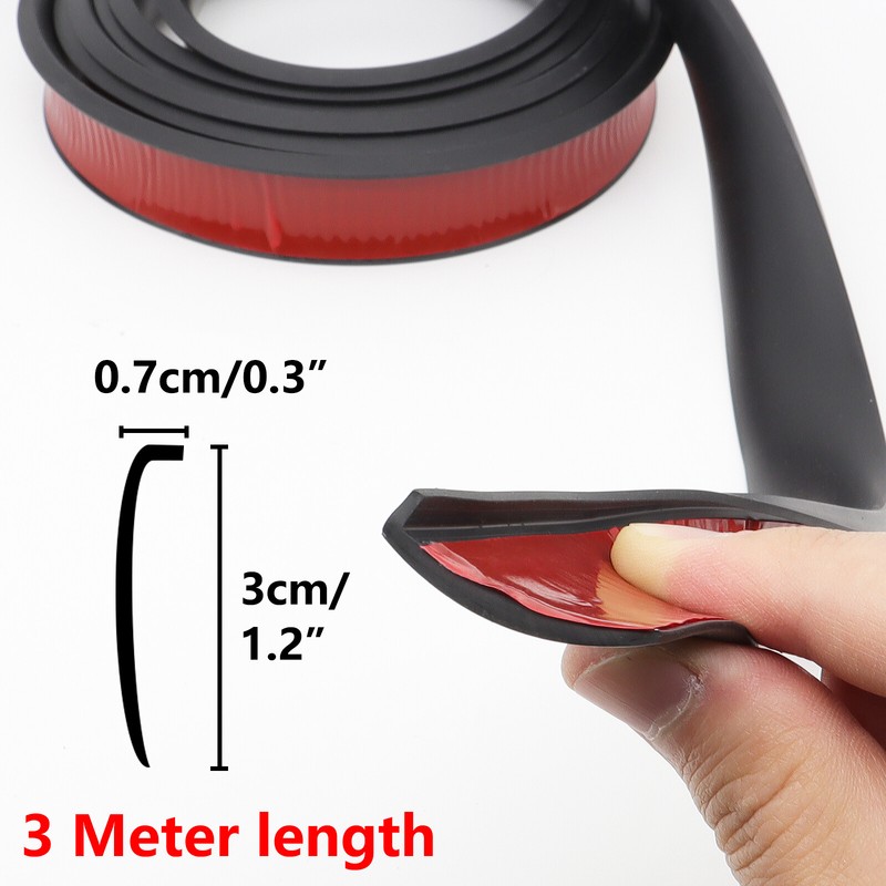 10FT Car Mud Flaps Fender Flare Wheel Eyebrow Arches Protector Lip Trim Moulding gallery