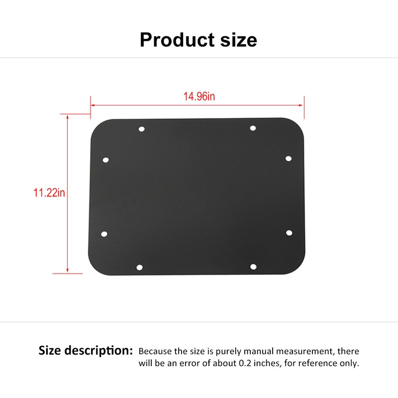 Rear Door Spare Tire Tailgate Vent-Plate Cover Trim for Jeep Wrangler JK JKU 07+ gallery