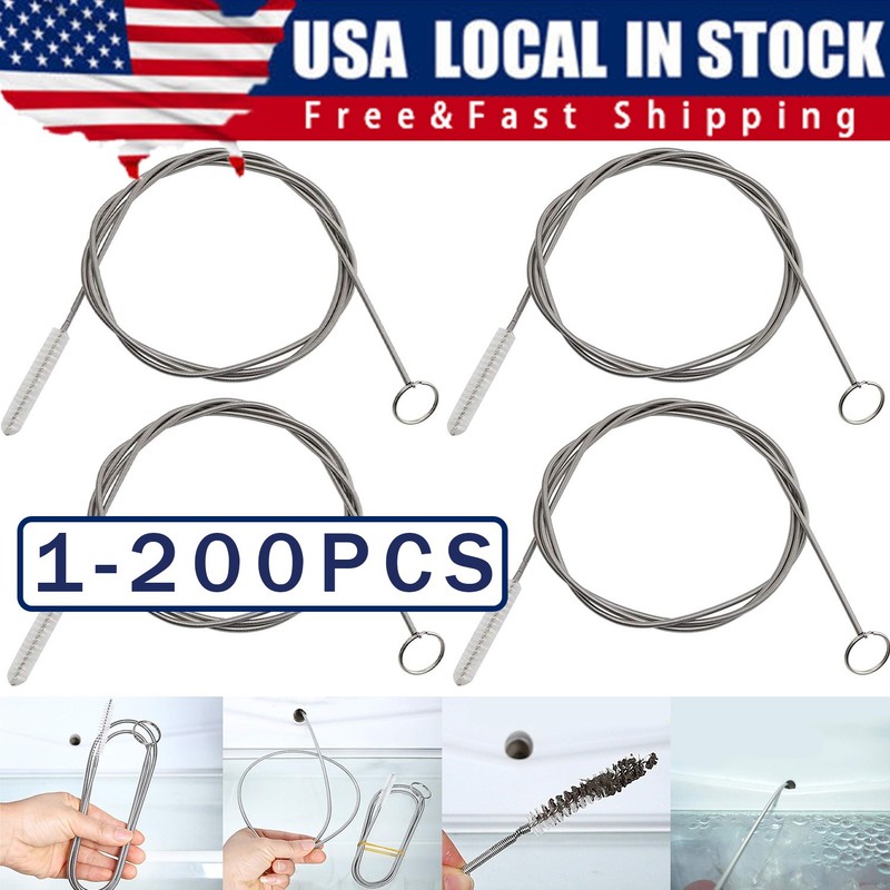Refrigerator Scrub Brush Flexible Cleaner Hole Car Sunroof Drain Clog Remover