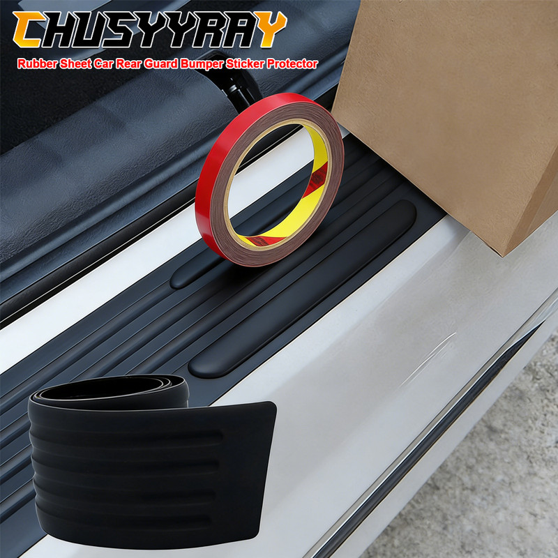 Rubber Sheet Car Rear Guard Bumper Sticker Protector For Ford Edge 2007-2014