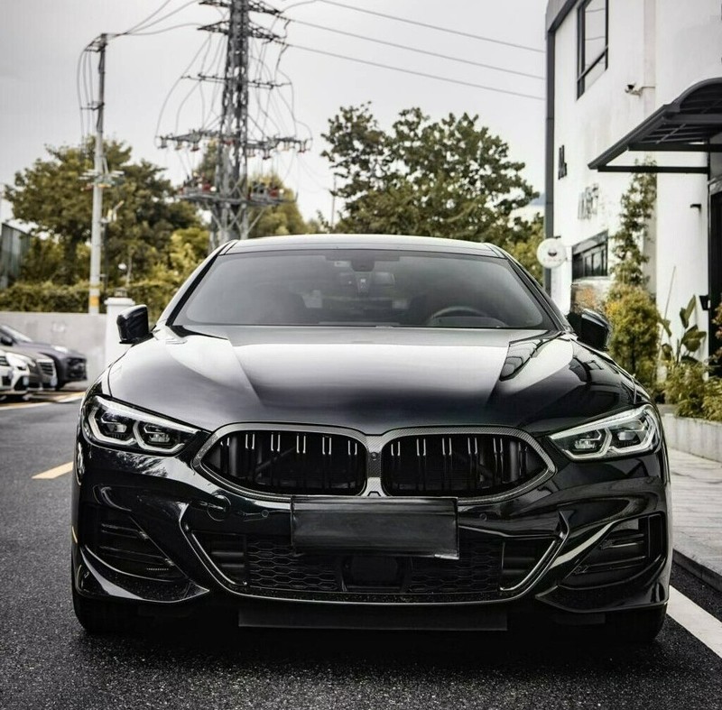 Carbon Fiber Front Grille w/ Camera Hole for BMW G14 G15 G16 840i M850i 2023-26 gallery