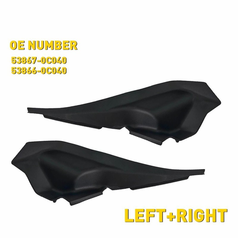 Wiper Cowl Trim Cover Panel Side Fender Hood End Cap For 2014-21 Toyota Tundra P