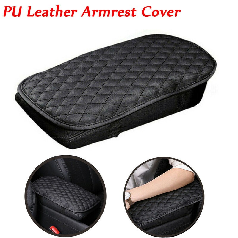 Armrest Pad Cover Center Console Box Cushion Protector Accessories For Car Black gallery