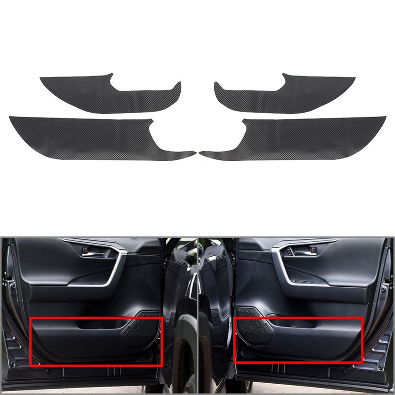 4 Pcs For Toyota RAV4 2019-2023 Car Door Anti-kick Protective Trim Pad Cover