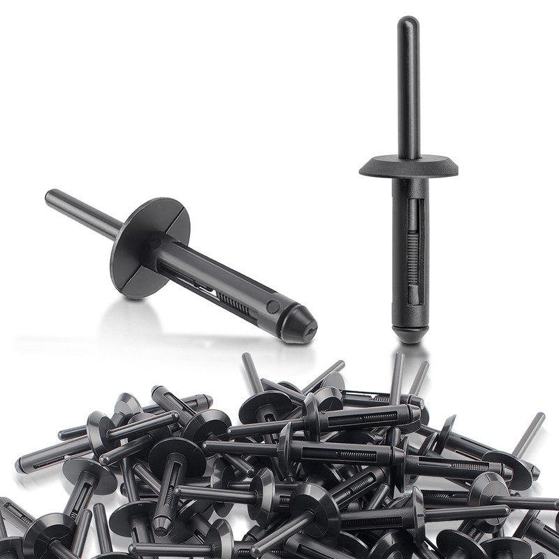 50x For AMC Nylon Blind Rivet Bumper Fender Liner Clip For Ford Chrysler