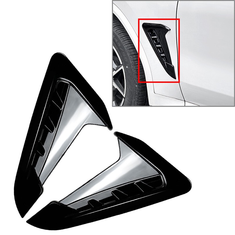 Front Side Fender Air Outlet Cover Trim For BMW X3 X4 G01 G02 2018+ Black