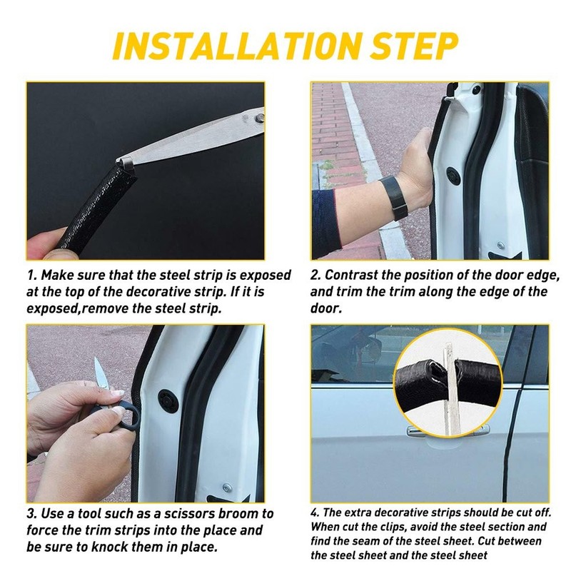 16 Feet Car Auto Rubber Seal Trim Molding Edge Door Lock Protector Weather Strip gallery
