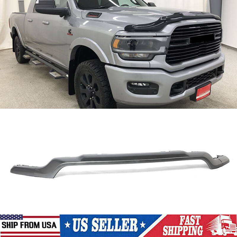 Billet Silver Front Upper Grille Molding Trim For 2019-2024 Ram 2500 3500 4500