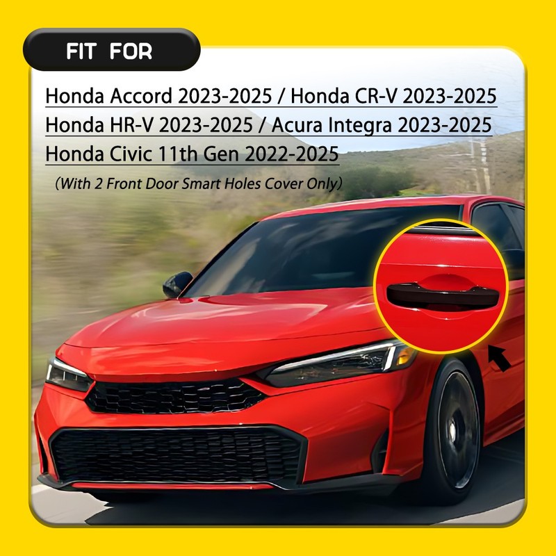 For 2022-2025 Honda Civic Accessories Door Handle Cover Trim with Smart Keyhole gallery