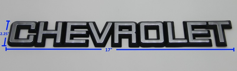 1981-1987 Chevrolet Pickup Truck & Blazer Tailgate Trim Panel Emblem gallery