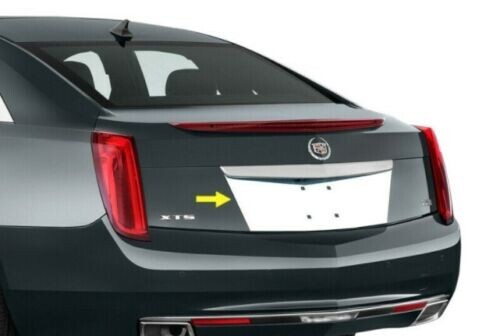 2013-2019 Cadillac XTS License Plate Trim Backdrop Chrome Stainless Steel