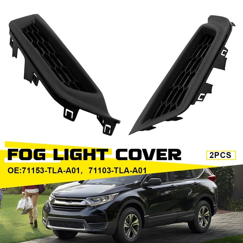 1/2x Bumper LED Fog Light Lamp Cover For 2017-2019 Honda CR-V LX 1.5L L4 L+R Set