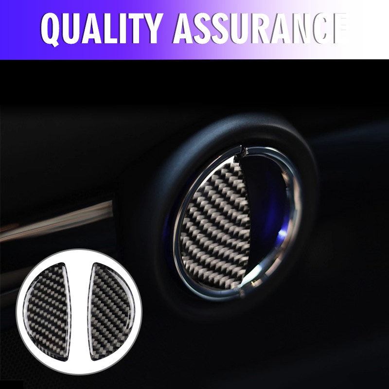 2 Pcs Carbon Fiber Door Handle Cover For BMW Mini Cooper R55 R56 R60 F55 2003-18