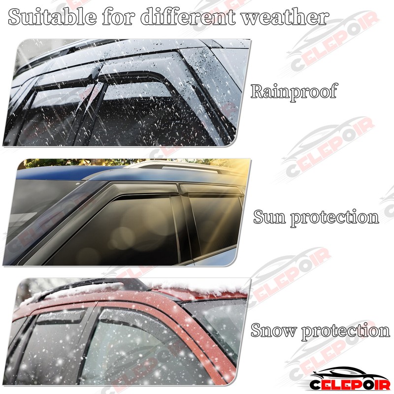 For 2011-2023 Dodge Charger JDM Window Visors Sun Rain Guards Vent Shade US gallery
