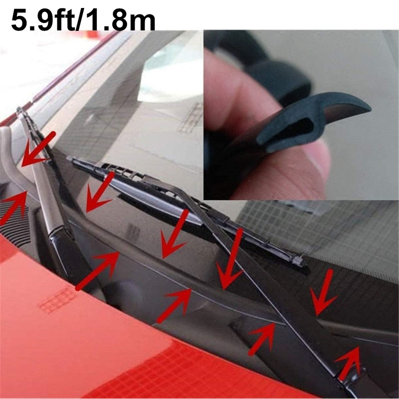 5.9ft For Nissan Car SUV H-Shape Front Windshield Panel Seal Strip Moulding Trim