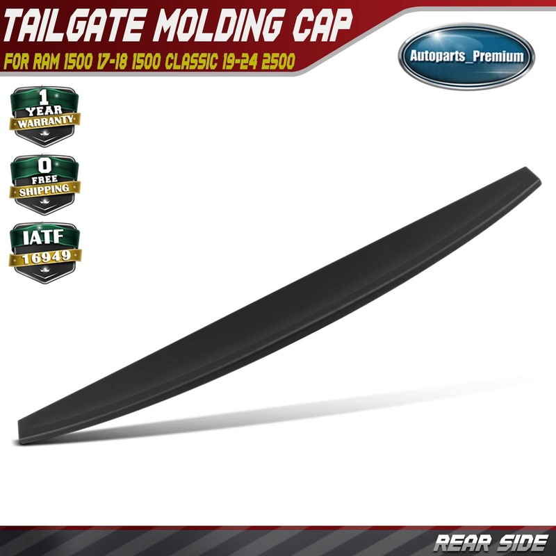 Rear Side Tailgate Molding for Ram 1500 2017-2018 1500 Classic 2019-2024 2500