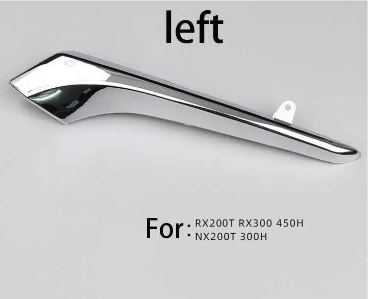 Chrome ABS Left Side Rearview Mirror Strip trim Replace For Lexus NX RX 2015-24 gallery