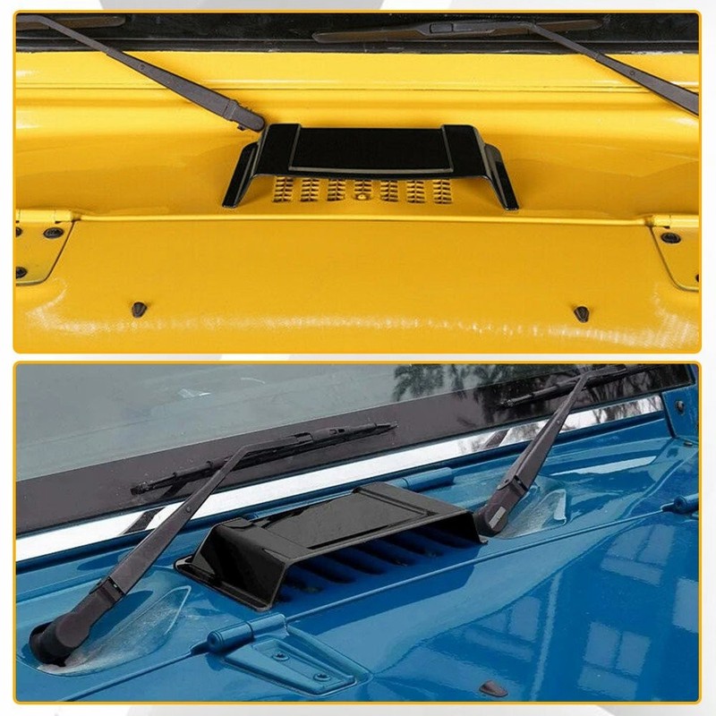 For 1997-2017 Jeep Wrangler TJ JK 1x Vent Hood Scoop Air Intake Cover Decoration gallery