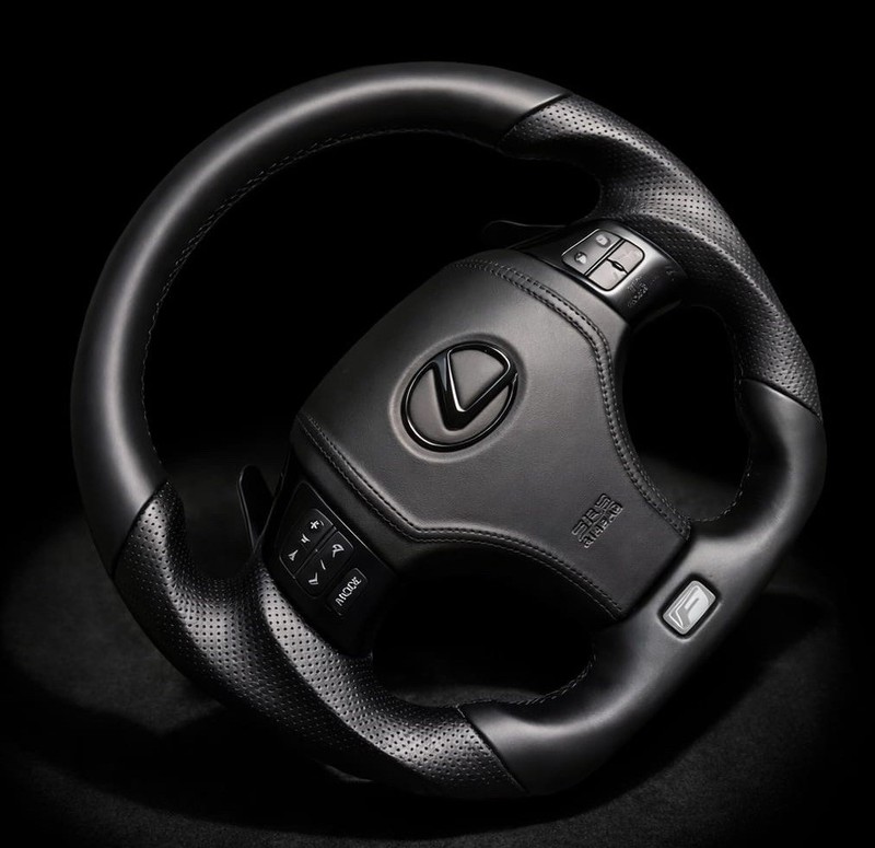 Lexus IS250 IS350 ISF Customized Sports Leather Steering Wheel 2006-2013 gallery