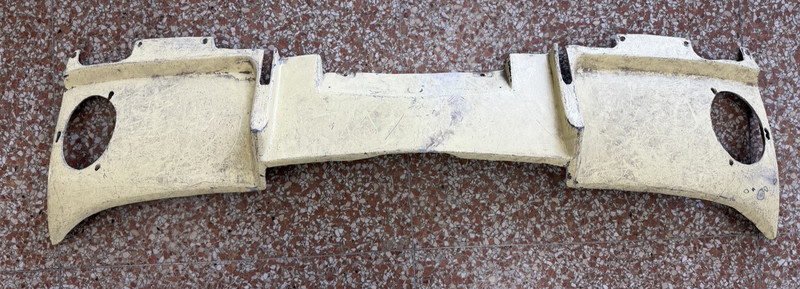 1966-1967 Corvette Rear Exhaust Filler Panel Used Fiberglass Reproduction